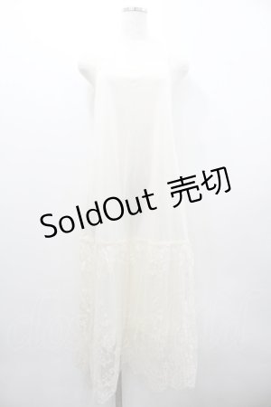 画像: axes femme / レース使いペチワンピース  生成り I-26-02-01-059-AX-OP-SA-ZI