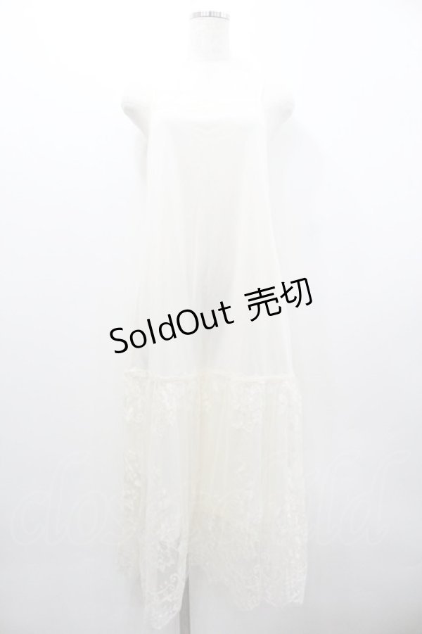 画像1: axes femme / レース使いペチワンピース  生成り I-26-02-01-059-AX-OP-SA-ZI (1)