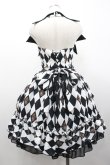 画像2: ATELIER PIERROT / Batwing Waltz ドレス  黒Ｘ白 I-26-02-01-061-EL-OP-SA-ZI (2)