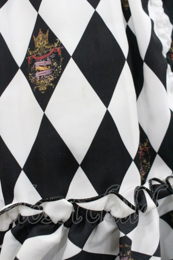 画像3: ATELIER PIERROT / Batwing Waltz ドレス  黒Ｘ白 I-26-02-01-061-EL-OP-SA-ZI (3)