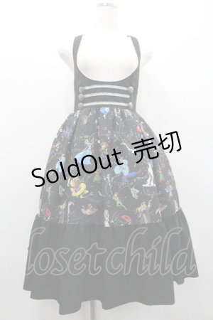 画像: MIHO MATSUDA / Disney100 The Style collectionジャンパースカート  黒 I-26-02-01-062-GO-OP-SA-ZI