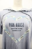 画像3: PINK HOUSE / ハートプリントフードワンピース  青 I-26-02-01-065-LO-OP-SA-ZI (3)