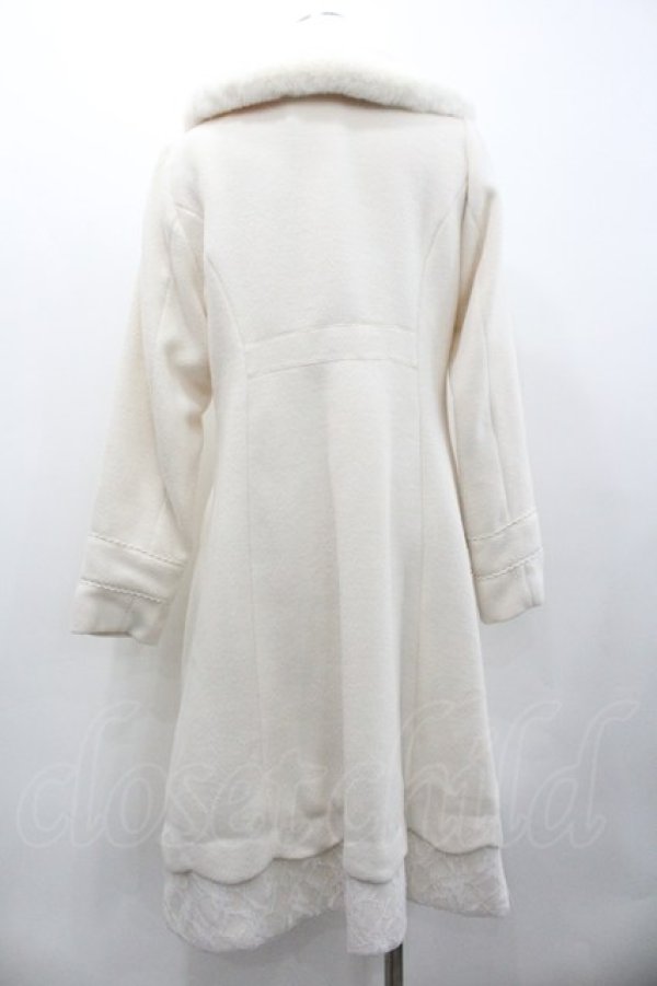 画像2: axes femme POETIQUE / ファーティペットロングコート  アイボリー I-26-02-01-066-AX-CO-SA-ZI (2)
