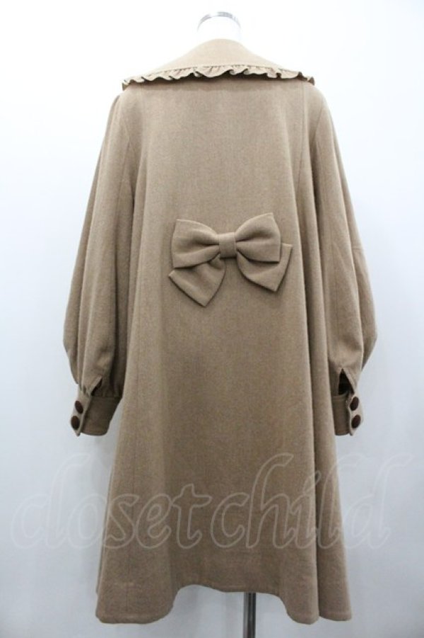 画像2: metamorphose / ハートフリルコート 1 ブラウン I-26-02-01-068-ME-CO-SA-ZI (2)