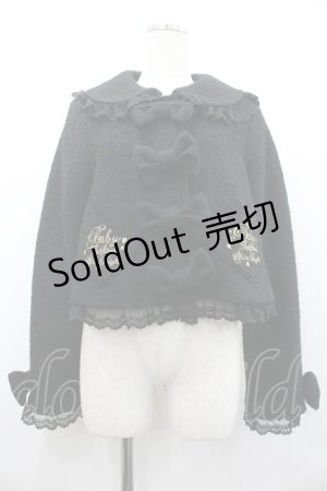 画像: BABY,THE STARS SHINE BRIGHT / ハーティーポケットショートジャケット  黒 I-26-02-01-070-BA-JA-TE-ZI