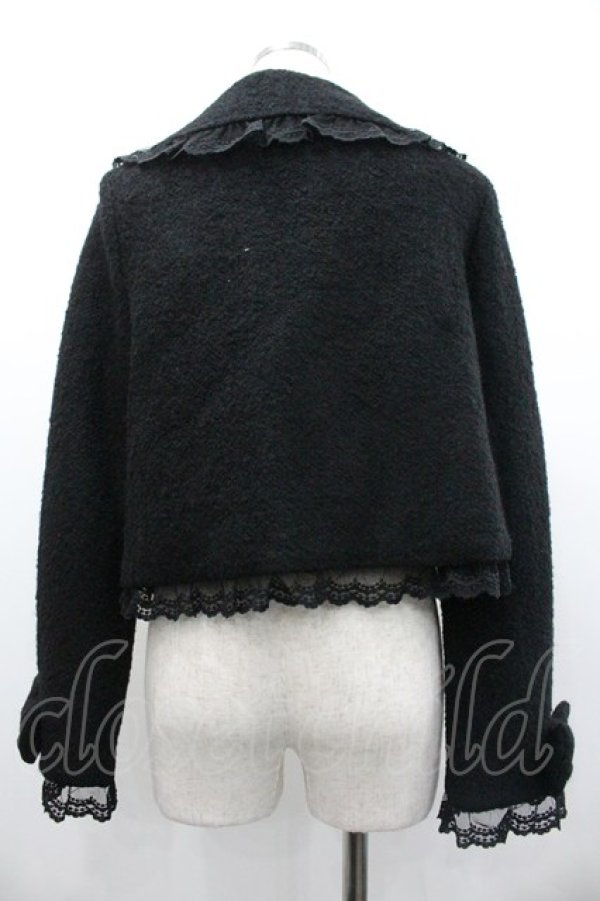 画像2: BABY,THE STARS SHINE BRIGHT / ハーティーポケットショートジャケット  黒 I-26-02-01-070-BA-JA-TE-ZI (2)