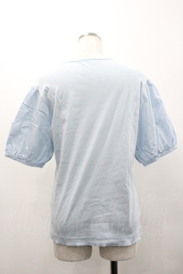 画像2: PINK HOUSE / ローズリースプリントカットソー  サックス I-26-02-01-073-LO-TO-SA-ZI (2)