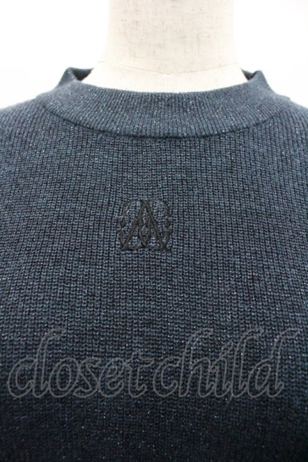 画像3: Amavel / Monogram Vintageラメニットトップス  ネイビー I-26-02-01-080-CA-TO-SA-ZI (3)