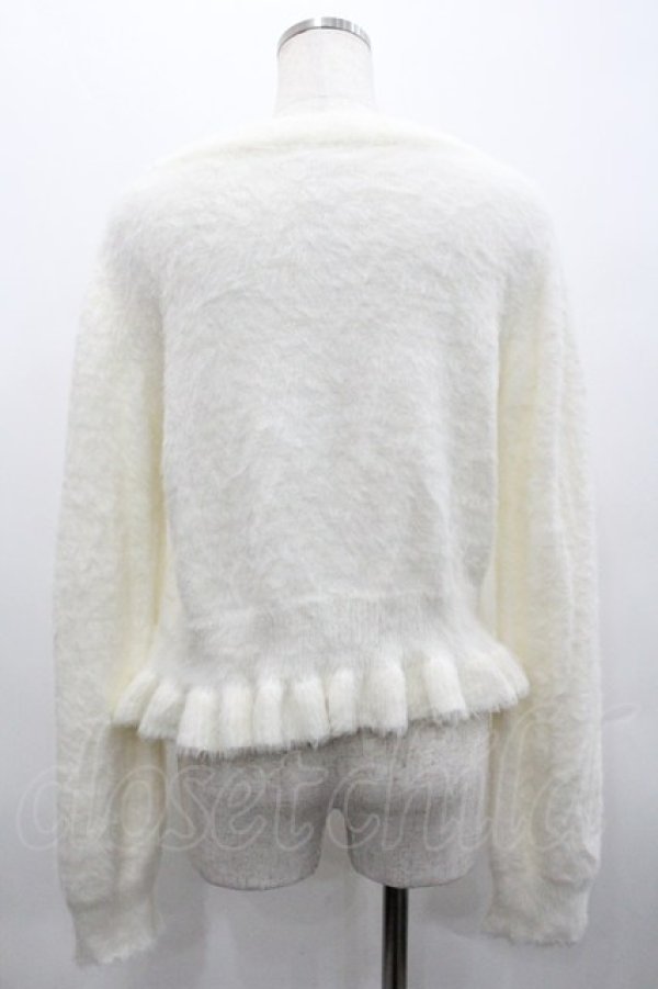 画像2: axes femme / ローズ刺繍フェザーニット  アイボリー I-26-02-01-083-AX-TO-SA-ZI (2)