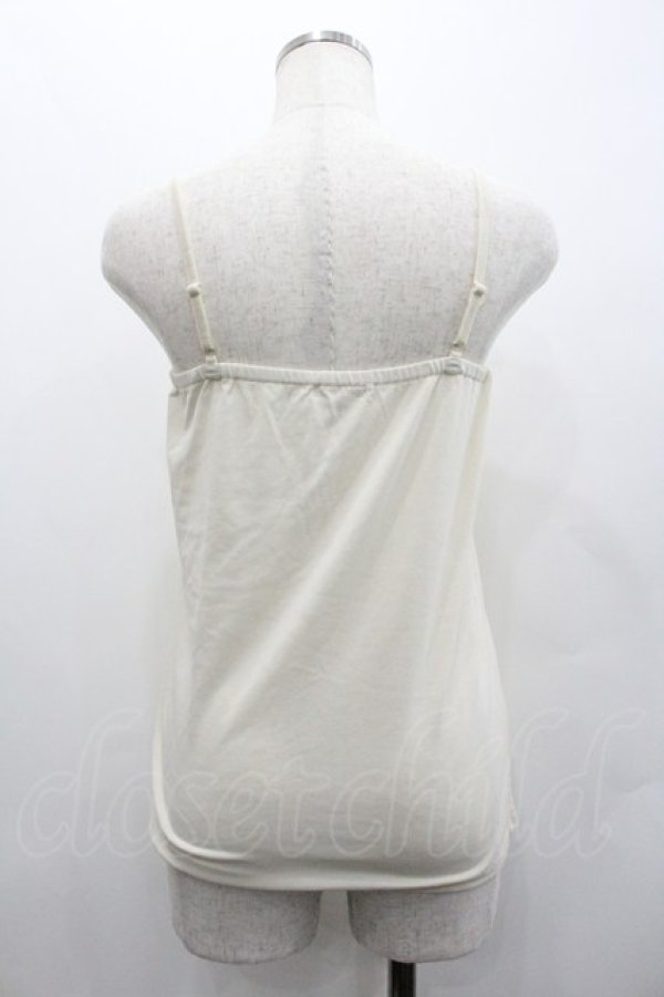 画像2: axes femme / 胸元レースキャミトップス  生成り I-26-02-01-084-AX-TO-SA-ZI (2)