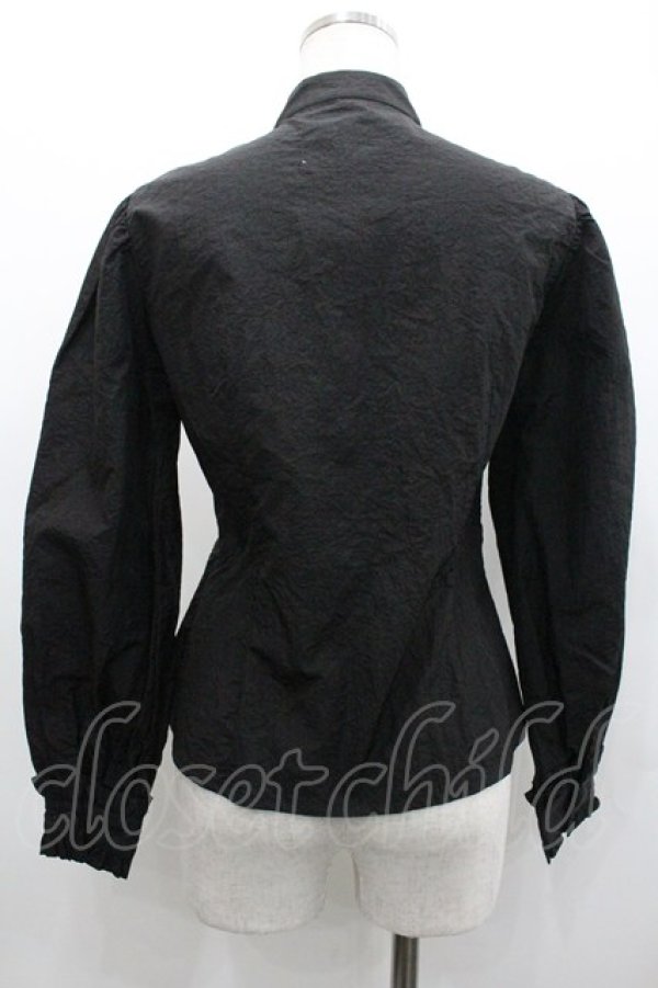 画像2: Swankiss / リボンタイデザインブラウス  黒 I-26-02-01-086-CA-BL-SA-ZI (2)