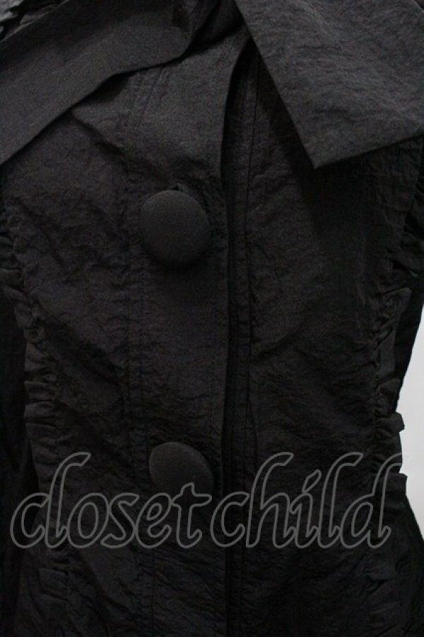 画像3: Swankiss / リボンタイデザインブラウス  黒 I-26-02-01-086-CA-BL-SA-ZI (3)