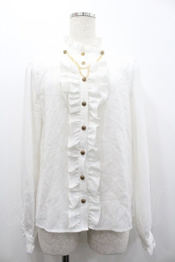 画像1: Amavel / Starry Bear Circus ブラウス  白 I-26-02-01-092-CA-BL-SA-ZI (1)