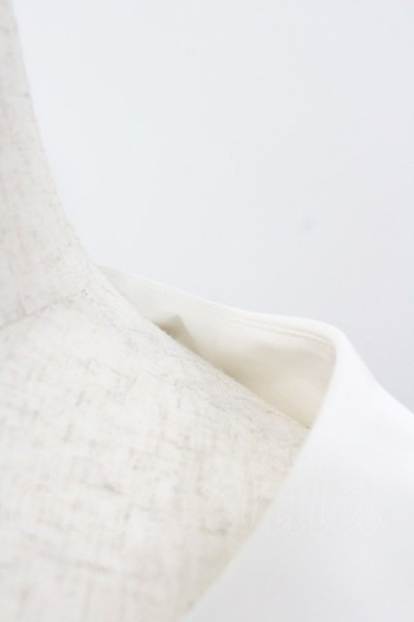 画像3: metamorphose / 【プラスサイズ】袖取り外し丸襟ブラウス 2 白 I-26-02-01-095-ME-BL-SA-ZI (3)