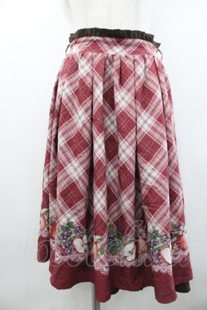 画像: axes femme POETIQUE / ラ レコルトチェックスカート  ピンク I-26-02-01-011-AX-SK-SA-ZI