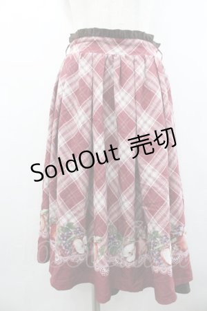 画像: axes femme POETIQUE / ラ レコルトチェックスカート  ピンク I-26-02-01-011-AX-SK-SA-ZI