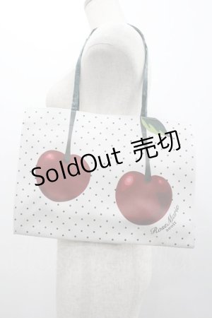 画像: RoseMarie seoir / ドットチェリーバッグ  白Ｘ赤Ｘ黒 I-26-02-01-099-LO-BG-SA-ZI