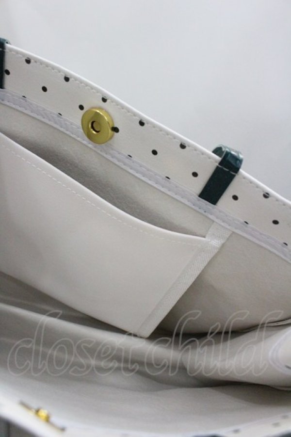 画像3: RoseMarie seoir / ドットチェリーバッグ  白Ｘ赤Ｘ黒 I-26-02-01-099-LO-BG-SA-ZI (3)