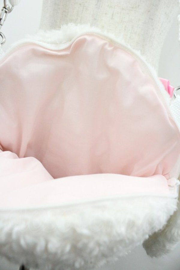 画像4: BABY,THE STARS SHINE BRIGHT / うさくみゃちゃんのおかおBag  白 I-26-02-01-100-BA-BG-TE-ZI (4)