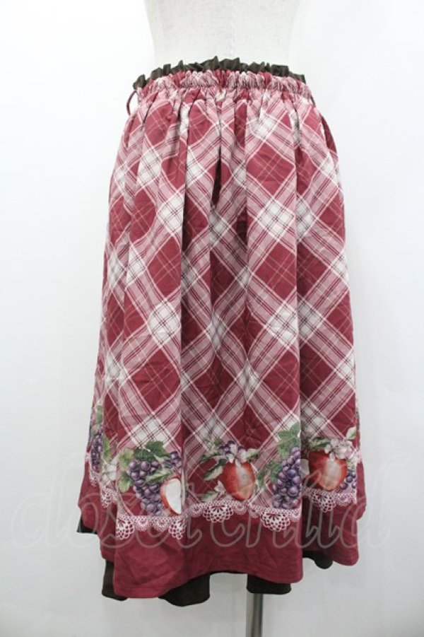 画像2: axes femme POETIQUE / ラ レコルトチェックスカート  ピンク I-26-02-01-011-AX-SK-SA-ZI (2)