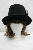 画像2: GOTHPUNKその他(買取対象外) / エンブレム刺繍シルクハット  黒Ｘシルバー I-26-02-01-102-PU-AC-SA-ZI (2)