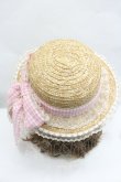 画像3: Angelic Pretty / Lovelyチェックストローハット  ピンク I-26-02-01-103-AP-AC-TE-ZI (3)