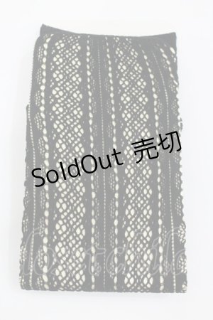 画像: MARBLE / 編みタイツ  黒 I-26-02-01-124-GO-ZA-SA-ZI