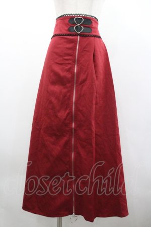 画像: DearMyLove / バックルハートジップスカパン 5L ボルドー I-26-02-01-021-0-PA-SA-ZI