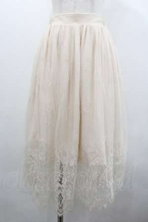 画像: An MILLE / レーススカート  アイボリー I-26-02-01-003-EL-SK-SA-ZI