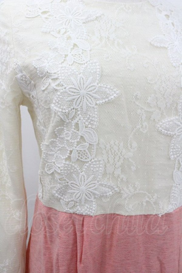 画像3: LOLITA / レース切替ワンピース S オフ×ピンク I-26-02-01-023-LO-OP-TE-ZI (3)