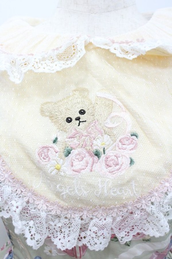 画像3: Angel's Heart / くまBOX総柄半袖ワンピース M グリーン I-26-02-01-025-EL-OP-SA-ZI (3)