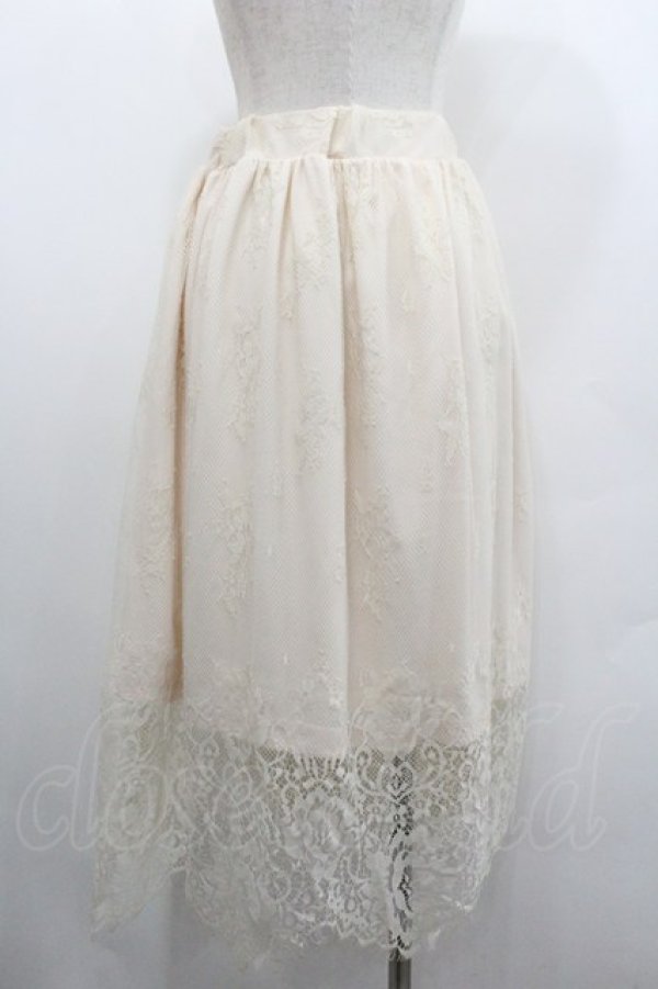 画像2: An MILLE / レーススカート  アイボリー I-26-02-01-003-EL-SK-SA-ZI (2)