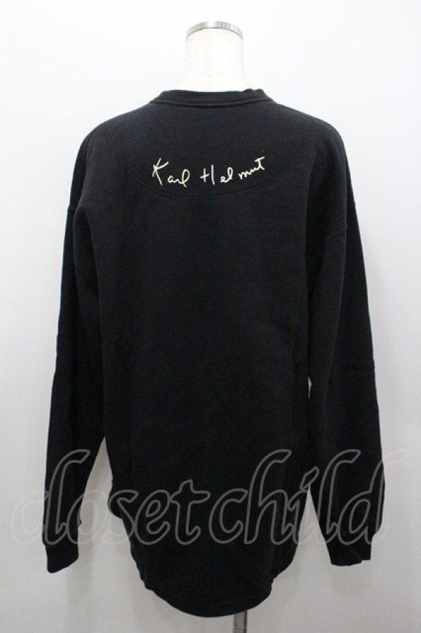 画像3: Karl Helmut / ロゴpt&ワッペンプルオーバー M ブラック I-26-02-06-032-EL-TO-SA-ZI (3)