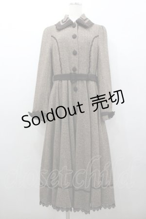 画像: Innocent World / ヘリンボーンコートドレス  ブラウン I-26-02-06-037-IW-CO-SA-ZI