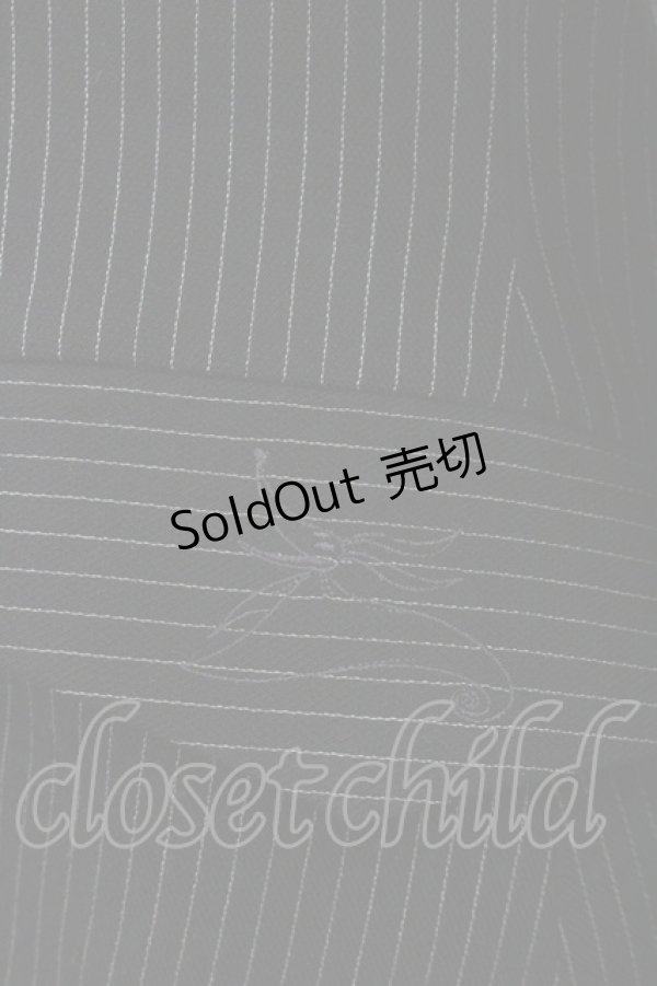 画像3: ALICE and the PIRATES / ストライプ燕尾ジャケット  黒Ｘ白 I-26-02-06-039-PA-JA-SA-ZI (3)