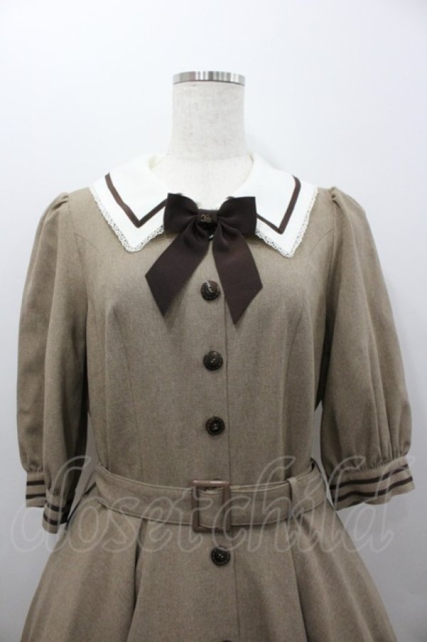 画像2: Innocent World / エレノアワンピース L モカＸショコラ I-26-02-06-049-IW-OP-SA-ZI (2)