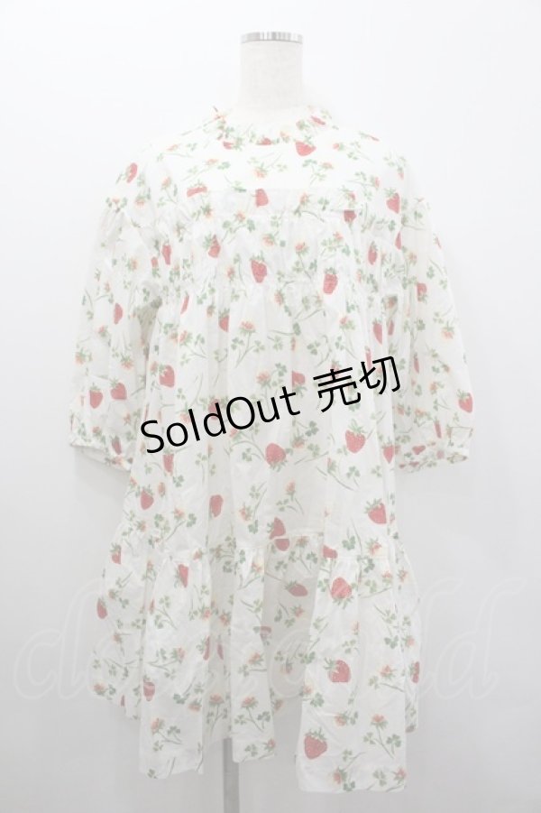 画像1: Jane Marple / Fortune gardenチュニックドレス  白 I-26-02-06-052-JM-OP-SA-ZI (1)