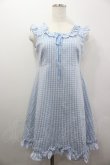 画像1: MILK / ビバ・ギンガムドレス  サックス I-26-02-06-053-ML-OP-SA-ZI (1)