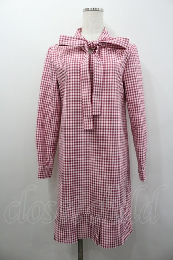 画像1: MILK / Peppy dress  ピンクＸ白チェック I-26-02-06-054-ML-OP-SA-ZI (1)