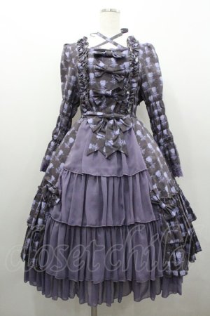 画像: ATELIER PIERROT / Rosy Bouquet Dress  パープル I-26-02-06-060-EL-OP-SA-ZI