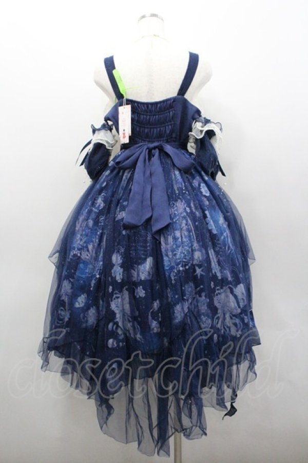 画像5: 桜洛芙 / くらげ柄ジャンパースカート  ネイビー I-26-02-06-061-LO-OP-SA-ZI (5)