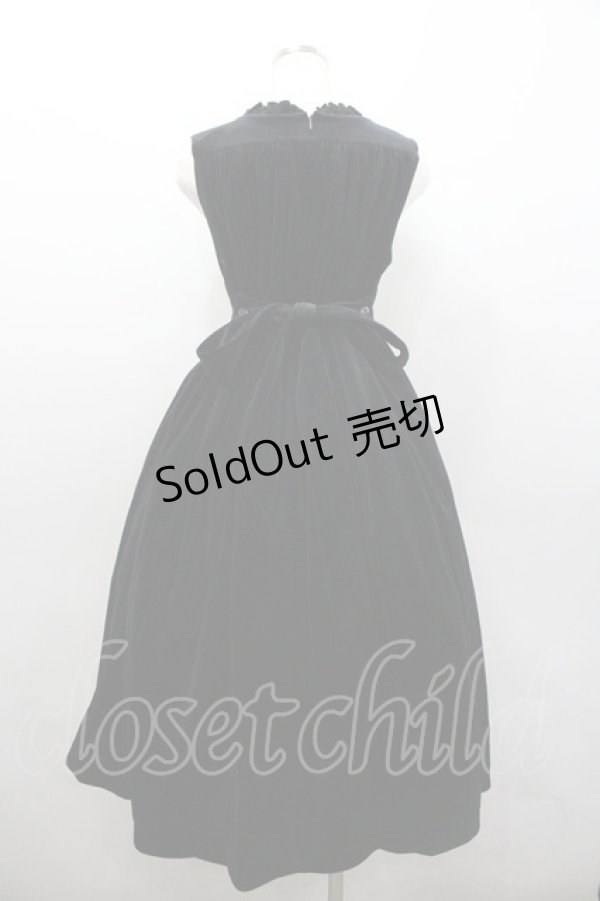 画像3: Physical Drop / 別珍ノースリーブワンピース  黒 I-26-02-06-063-LO-OP-SA-ZI (3)