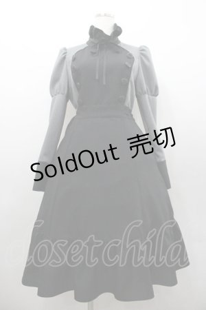 画像: MIHO MATSUDA / ワンピース・シセロ  黒ｘグレー I-26-02-06-064-GO-OP-HR-ZI