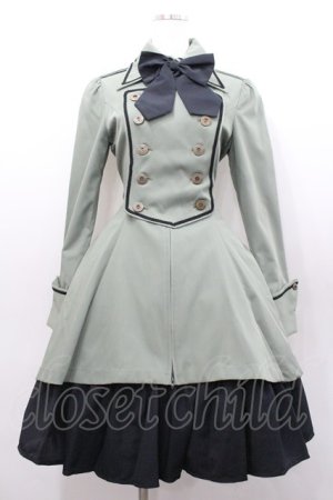 画像: ATELIER BOZ / ディーンジャケットワンピース  カーキ I-26-02-06-065-EL-OP-SA-ZI