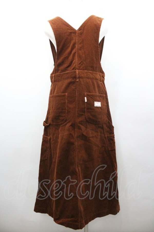 画像3: PINK HOUSE / コーデュロイジャンパースカート  ブラウン I-26-02-06-068-LO-OP-SA-ZI (3)