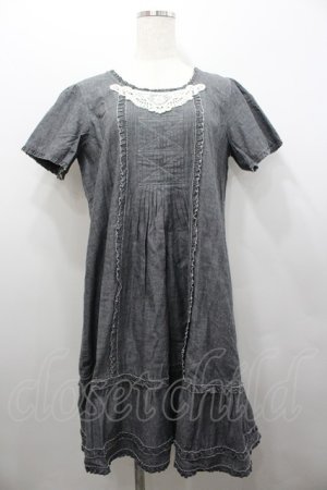 画像: PINK HOUSE / ダンガリー半袖ワンピース  シャンブレー I-26-02-06-071-LO-OP-SA-ZI