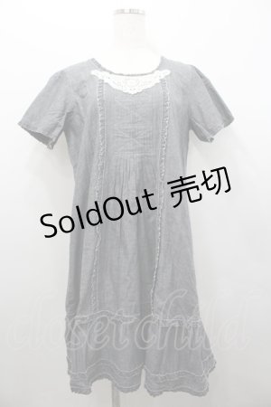 画像: PINK HOUSE / ダンガリー半袖ワンピース  シャンブレー I-26-02-06-071-LO-OP-SA-ZI