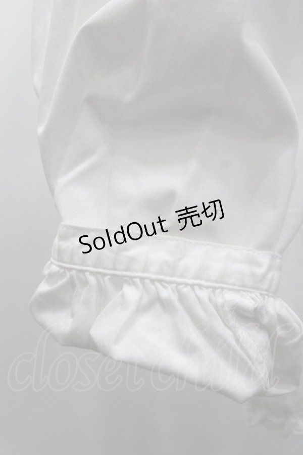 画像5: PINK HOUSE / ピンタックピコフリルフード長袖ブラウス  白 I-26-02-06-007-LO-BL-SA-ZI (5)