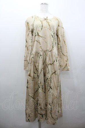 画像: INGEBORG / 鈴蘭柄カットワンピース  ベージュ I-26-02-06-076-LO-OP-SA-ZI