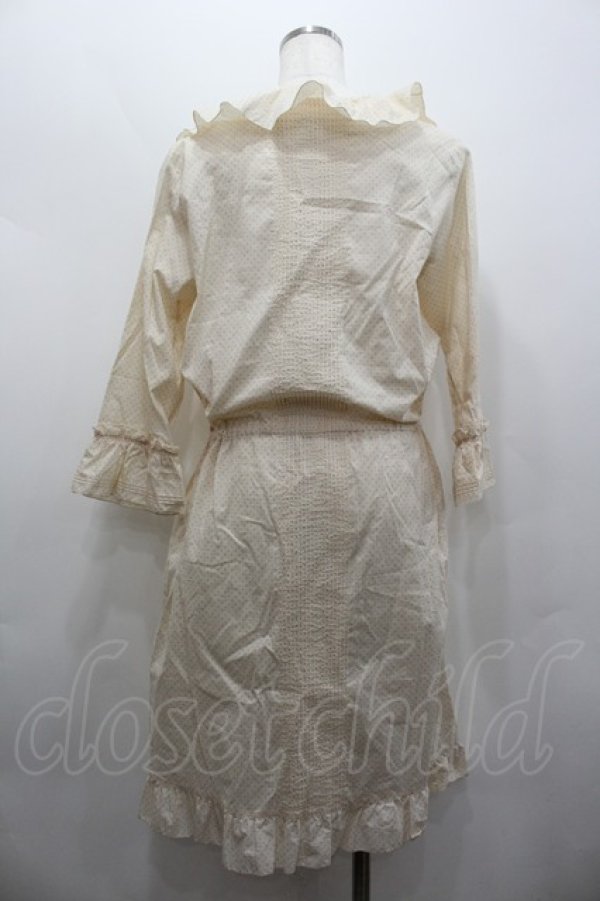 画像4: PINK HOUSE / ドット柄ガウンワンピース  キナリ I-26-02-06-078-LO-OP-SA-ZI (4)